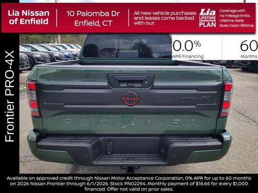 Green 2026 Nissan Frontier PRO-4X