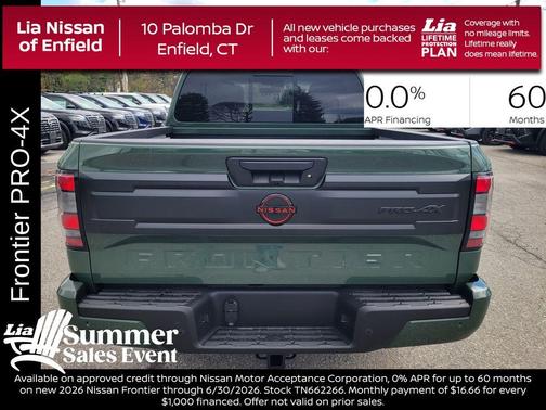 Green 2026 Nissan Frontier PRO-4X
