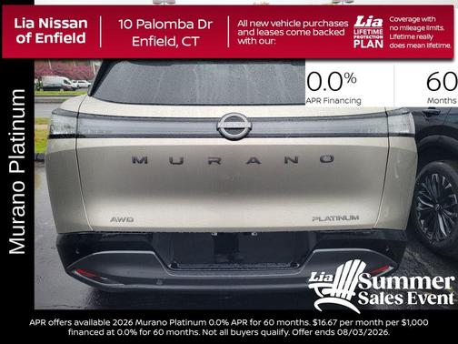 Champagne Silve 2026 Nissan Murano Platinum
