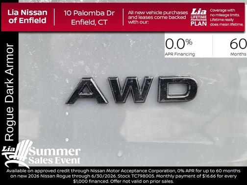 Boulder Gray Metallic 2026 Nissan Rogue Dark Armor