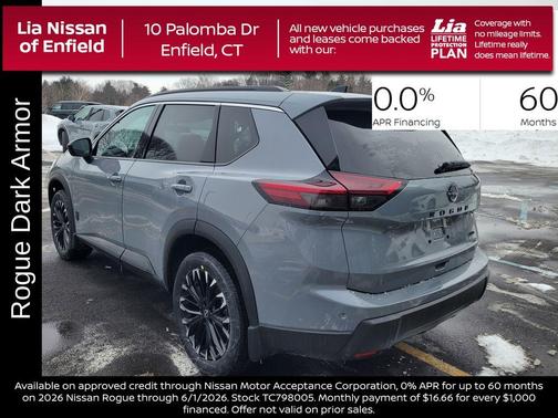 Boulder Gray Metallic 2026 Nissan Rogue Dark Armor