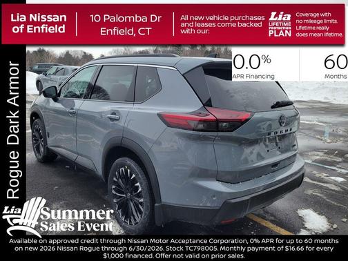 Boulder Gray Metallic 2026 Nissan Rogue Dark Armor