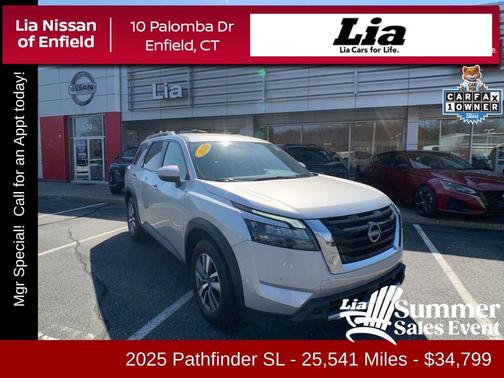 Brilliant Silver Metallic 2025 Nissan Pathfinder SL
