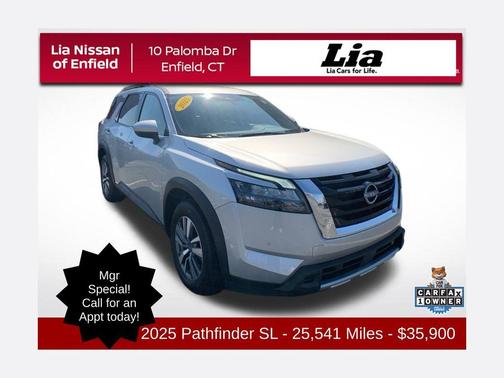Brilliant Silver Metallic 2025 Nissan Pathfinder SL