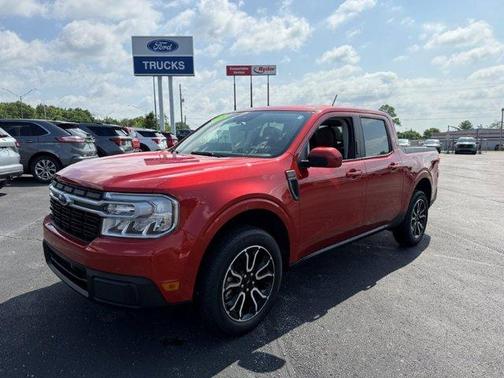 Red 2023 Ford Maverick Lariat