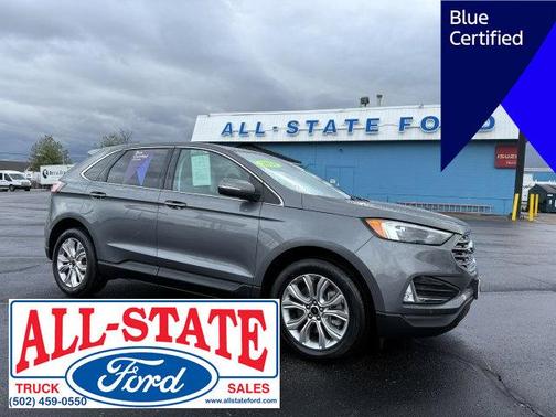Carbonized Gray Metallic 2024 Ford Edge Titanium