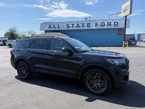 Agate Black Metallic 2025 Ford Explorer ST-Line