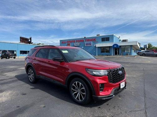 Rapid Red Metallic Tinted Clearcoat 2026 Ford Explorer ST-Line