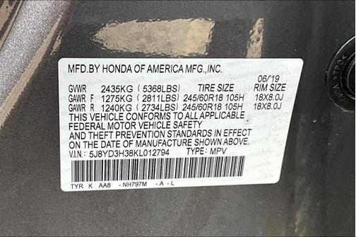 2019 Acura MDX 3.5L