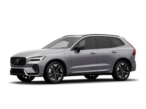 Aurora Silver 2026 Volvo XC60 Plug-In Hybrid Ultra, T8 AWD Electric/Gasoline, Dark