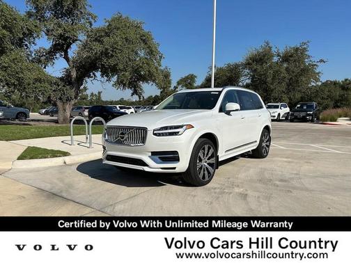 Crystal White Metallic 2025 Volvo XC90 Plug-In Hybrid T8 Plus 7-Seater