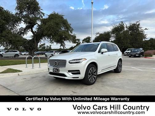 Crystal White Metallic 2025 Volvo XC90 Plug-In Hybrid T8 Plus 7-Seater