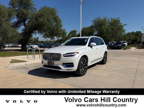 Crystal White Metallic 2024 Volvo XC90 B6 Ultimate Bright Theme 7-Seater