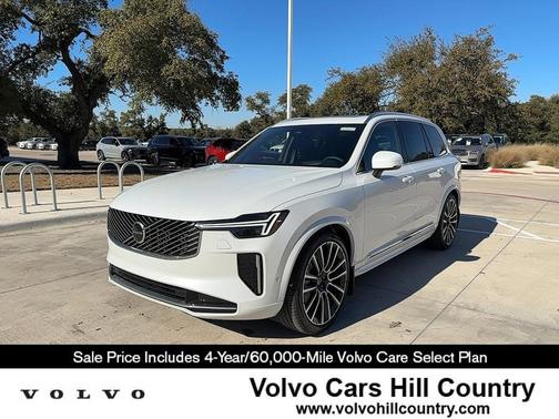 Crystal White Pearl 2025 Volvo XC90 B6 Ultra