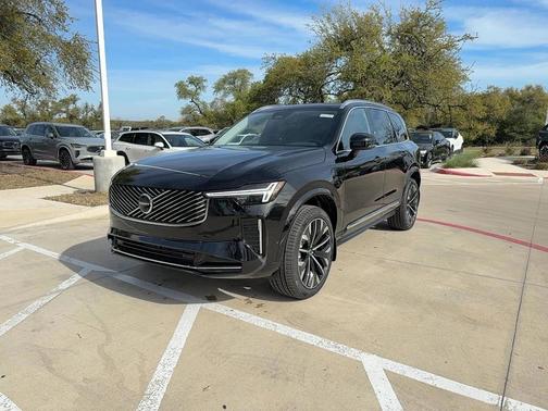 Onyx Black Metallic 2026 Volvo XC90 Plug-In Hybrid Plus, T8 AWD, Electric/Gasoline, Bright, 7 Seats