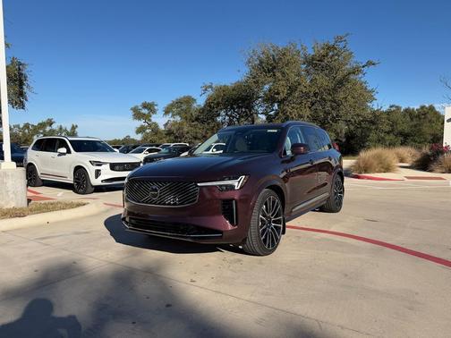 Mulberry Red Metallic 2026 Volvo XC90 Ultra, B6 AWD Gas (mild hybrid), Gasoline, Bright, 7 Seats