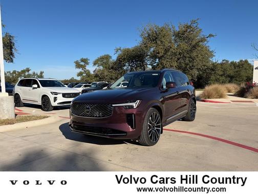 Mulberry Red Metallic 2026 Volvo XC90 Ultra, B6 AWD Gas (mild hybrid), Gasoline, Bright, 7 Seats