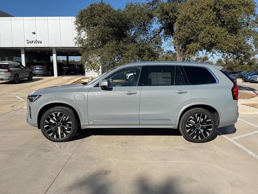 Vapour Grey Metallic 2026 Volvo XC90 Plug-In Hybrid Ultra, T8 AWD, Electric/Gasoline, Bright, 7 Seats