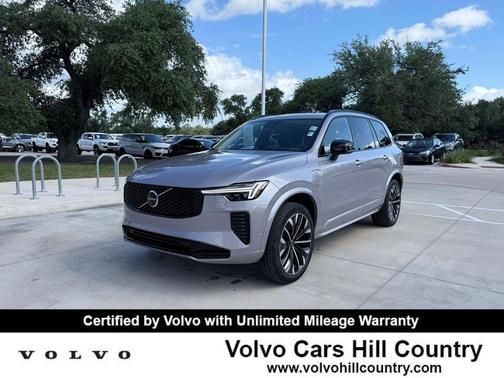 Aurora Silver 2026 Volvo XC90 Plug-In Hybrid Ultra Dark Theme, T8 AWD, Electric/Gasoline, 7 Seats
