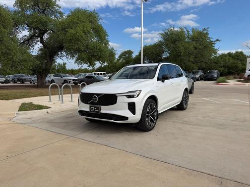 Crystal White Pearl 2026 Volvo XC90 Plug-In Hybrid Ultra Dark Theme, T8 AWD, Electric/Gasoline, 7 Seats