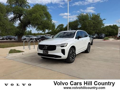 Crystal White Pearl 2026 Volvo XC90 Plug-In Hybrid Ultra Dark Theme, T8 AWD, Electric/Gasoline, 7 Seats