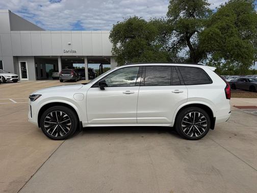 Crystal White Pearl 2026 Volvo XC90 Plug-In Hybrid Ultra Dark Theme, T8 AWD, Electric/Gasoline, 7 Seats