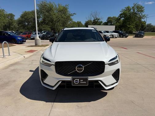 Crystal White Metallic 2026 Volvo XC60 Plug-In Hybrid Core, T8 AWD Electric/Gasoline, Dark