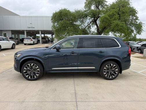 Denim Blue Metallic 2026 Volvo XC90 Plus, B5 AWD Gas (mild hybrid), Gasoline, Bright, 7 Seats