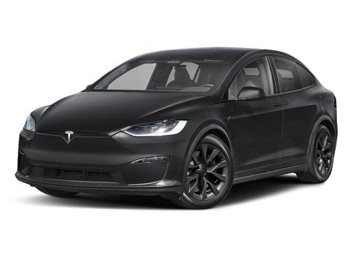 Solid Black 2025 Tesla Model X Plaid