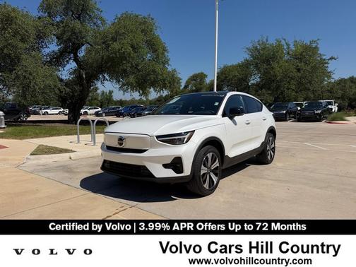 Crystal White Metallic 2023 Volvo C40 Recharge Pure Electric Twin Plus