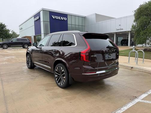 Mulberry Red Metallic 2026 Volvo XC90 Plug-In Hybrid Ultra, T8 AWD, Electric/Gasoline, Bright, 7 Seats