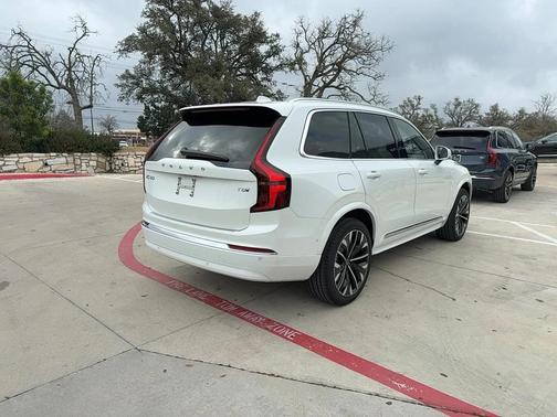 Crystal White Pearl 2026 Volvo XC90 Plug-In Hybrid Plus, T8 AWD, Electric/Gasoline, Bright, 7 Seats