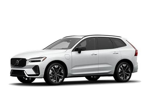 Crystal White Metallic 2026 Volvo XC60 Plug-In Hybrid Ultra, T8 AWD Electric/Gasoline, Dark