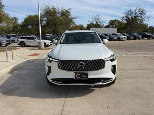 Crystal White Pearl 2026 Volvo XC90 Ultra, B6 AWD Gas (mild hybrid), Gasoline, Bright, 7 Seats