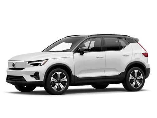 Crystal White Metallic 2023 Volvo XC40 Recharge Pure Electric Twin Plus