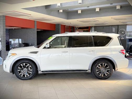 White 2017 Nissan Armada Platinum