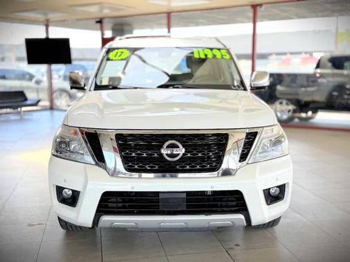 White 2017 Nissan Armada Platinum