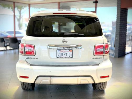 White 2017 Nissan Armada Platinum