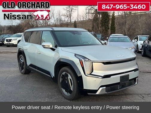 Ivory Silver 2024 Kia EV9 Land