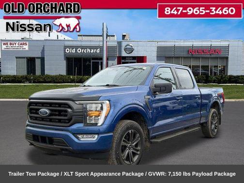 Blue 2022 Ford F-150 XLT