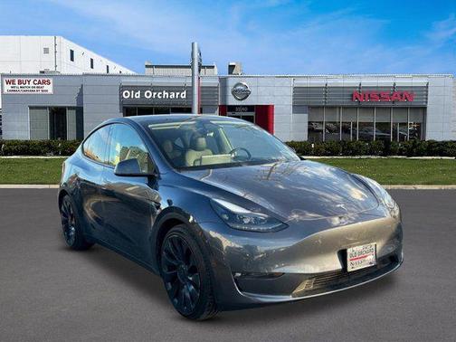 Gray 2022 Tesla Model Y Performance Dual Motor All-Wheel Drive