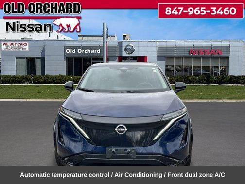 Deep Ocean Blue Pearl/Black Diamond Pearl 2024 Nissan ARIYA ENGAGE+
