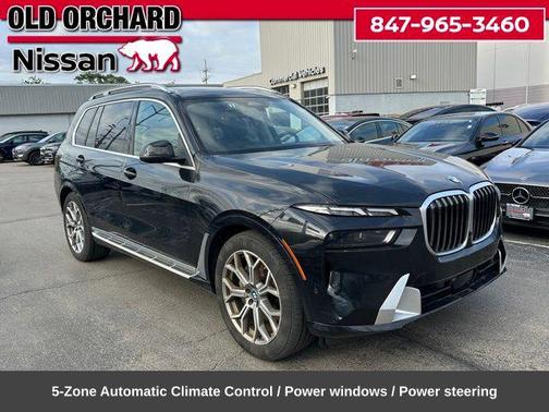Black Sapphire Metallic 2025 BMW X7 xDrive40i