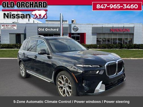 Black Sapphire Metallic 2025 BMW X7 xDrive40i