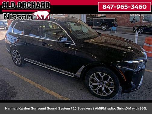 Black Sapphire Metallic 2025 BMW X7 xDrive40i