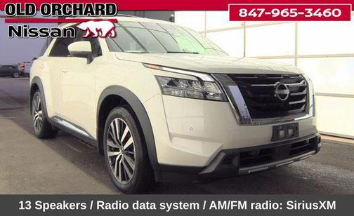 Pearl White Tricoat 2023 Nissan Pathfinder Platinum 4WD
