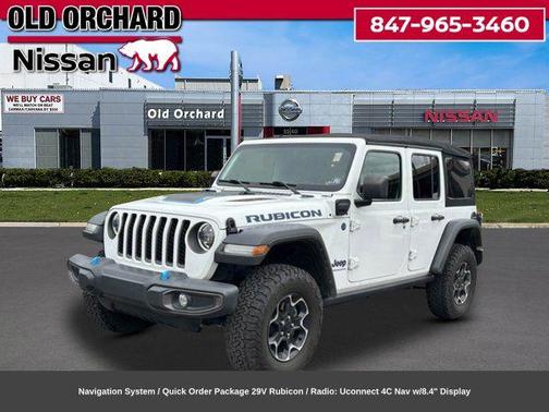 Bright White Clearcoat 2023 Jeep Wrangler 4xe Rubicon