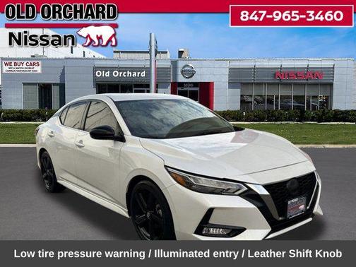 Aspen White Tricoat 2021 Nissan Sentra SR