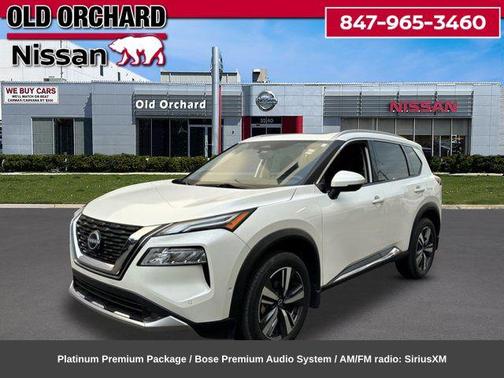 Pearl White Tricoat 2023 Nissan Rogue Platinum