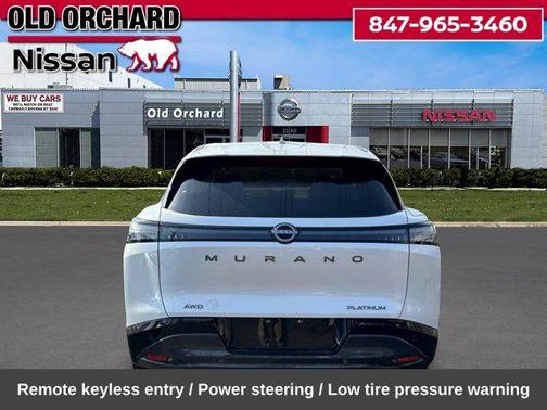 Everest White Pearl Tricoat 2025 Nissan Murano Platinum